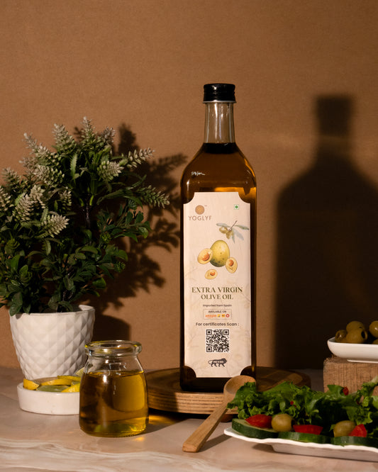 YOGLYF Extra Virgin Olive Oil - 1L Glass Bottle