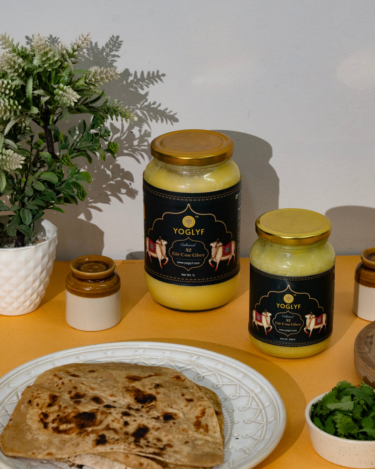 YOGLYF A2 Gir Cow Cultured Desi Ghee 1L