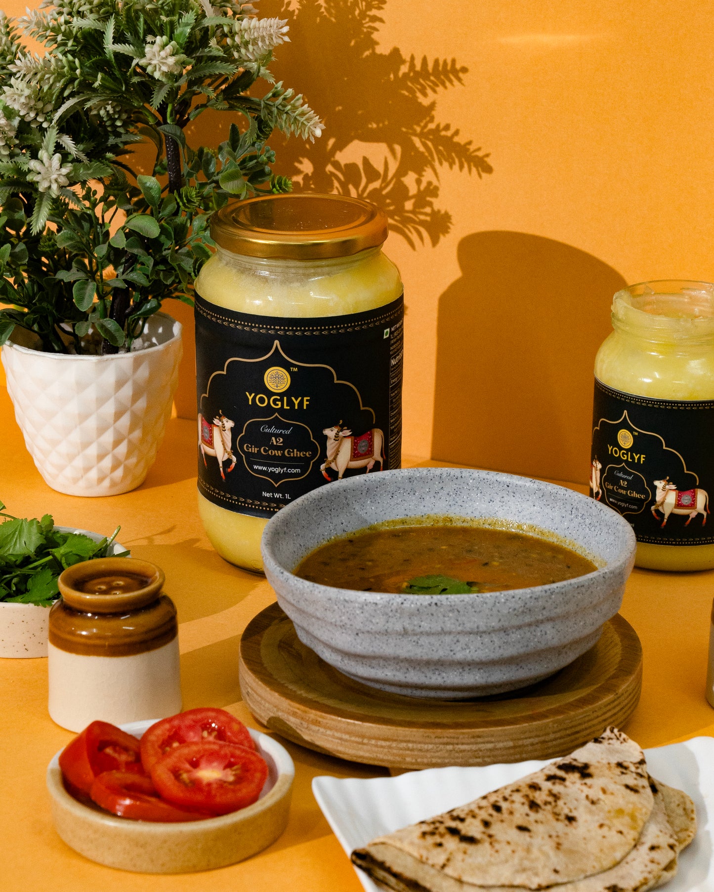 YOGLYF A2 Gir Cow Cultured Desi Ghee 1L