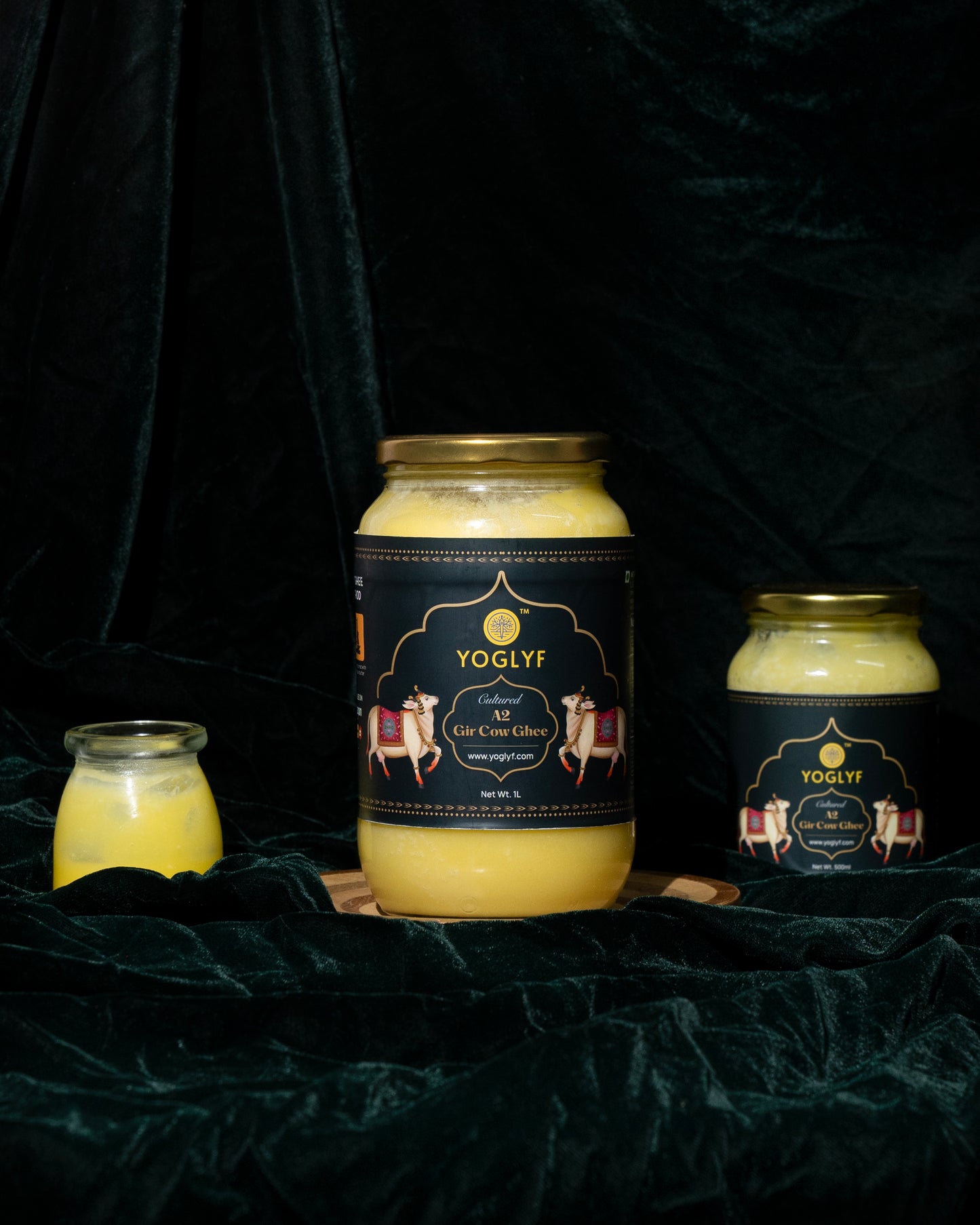 YOGLYF A2 Gir Cow Cultured Desi Ghee 1L