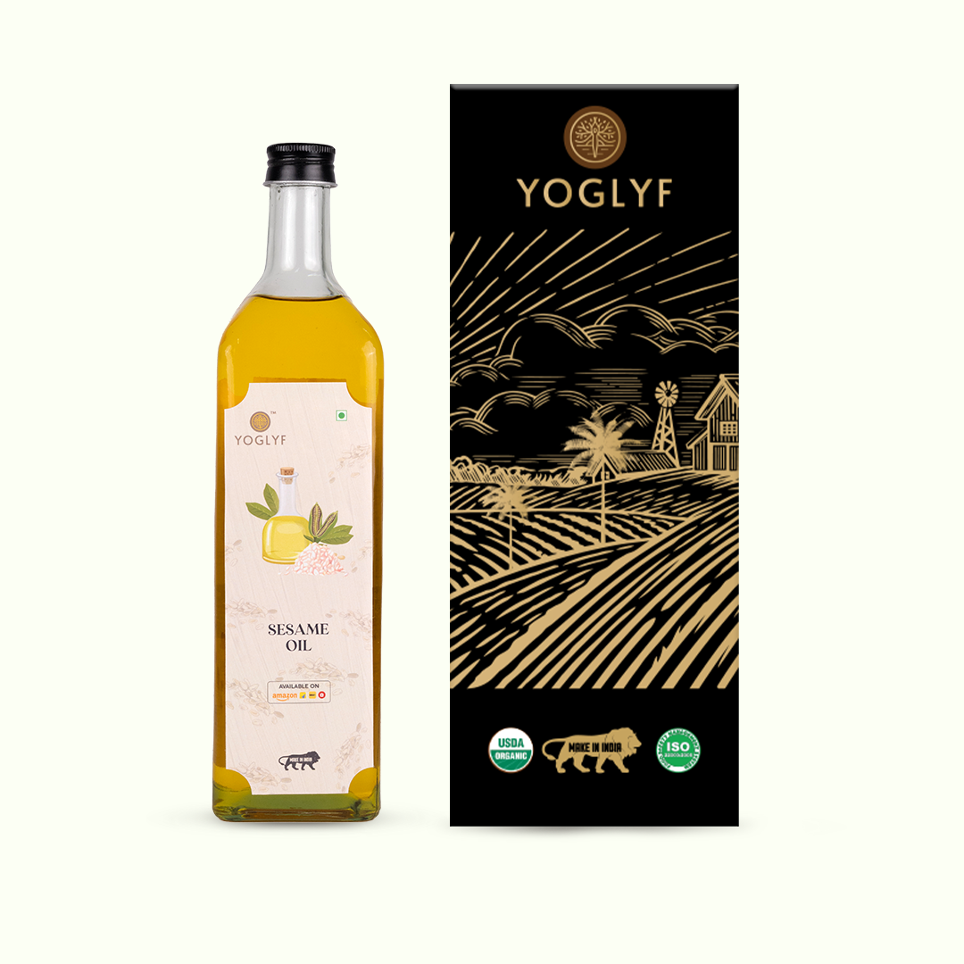 YOGLYF Pure & Unrefined Cold Pressed Sesame Oil